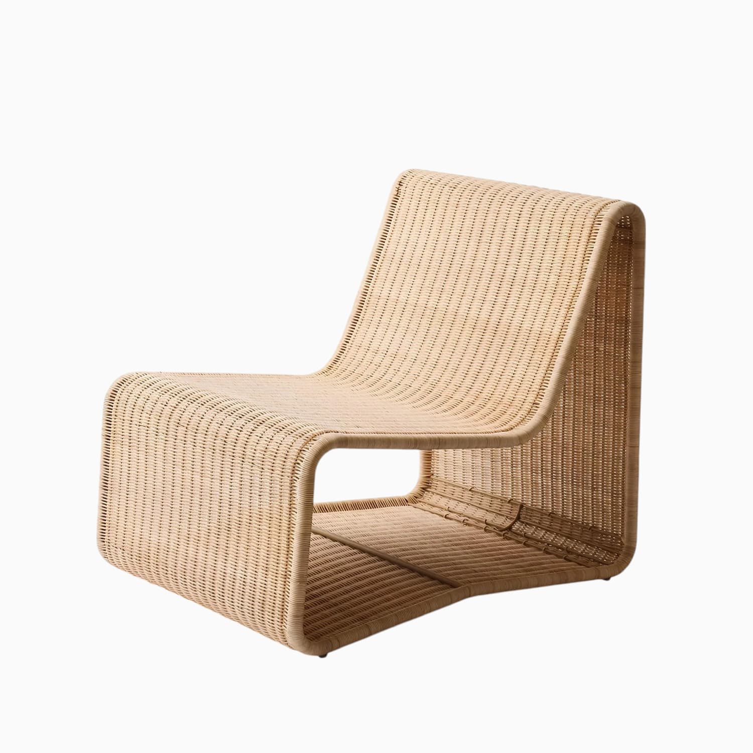 Heirloom Wicker Lounge Chair &amp; Ottoman